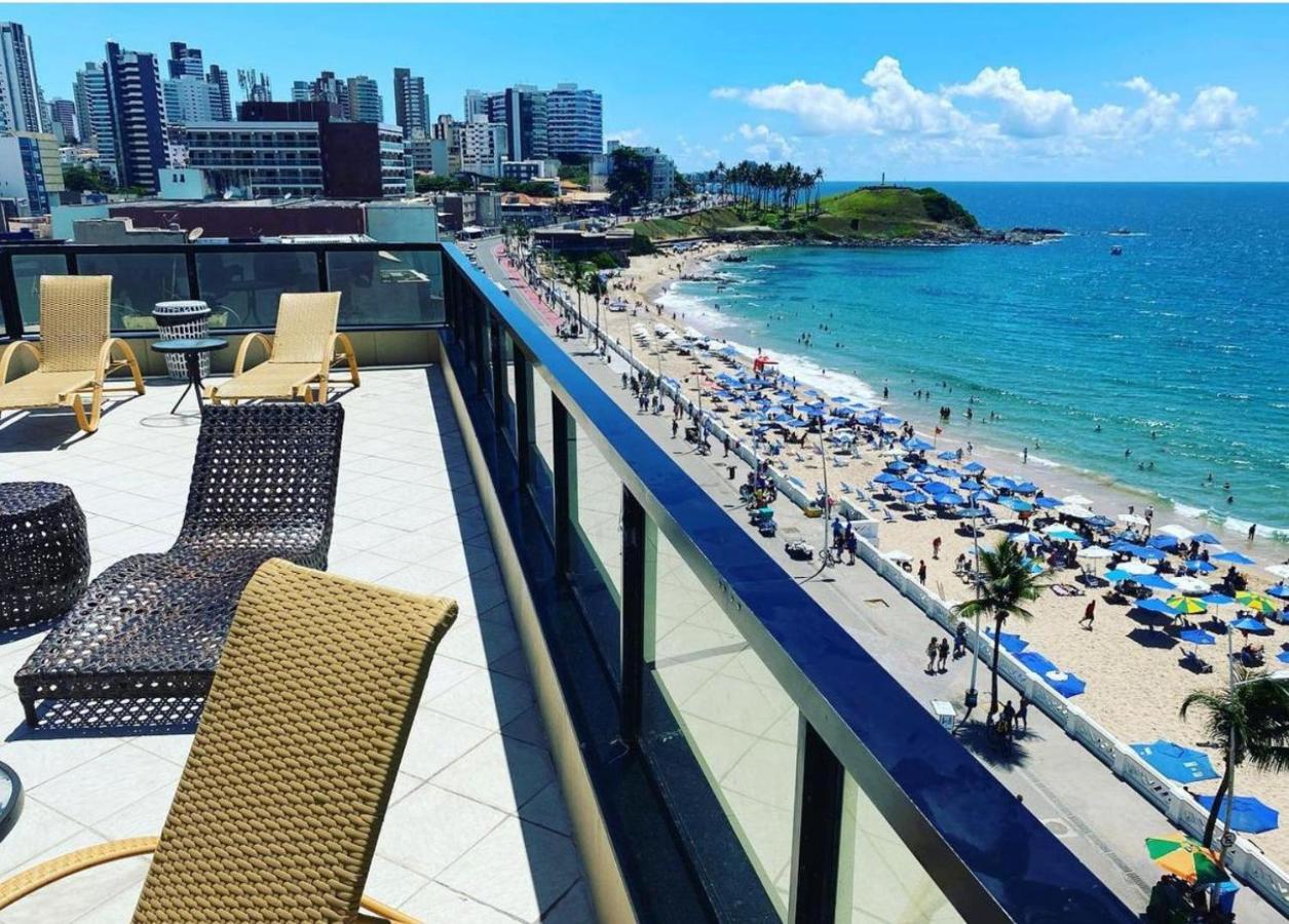 Belissimo Flat Direto Na Praia Da Barra - Flat Beira Mar No Circuito Do Carnaval サルバドール エクステリア 写真
